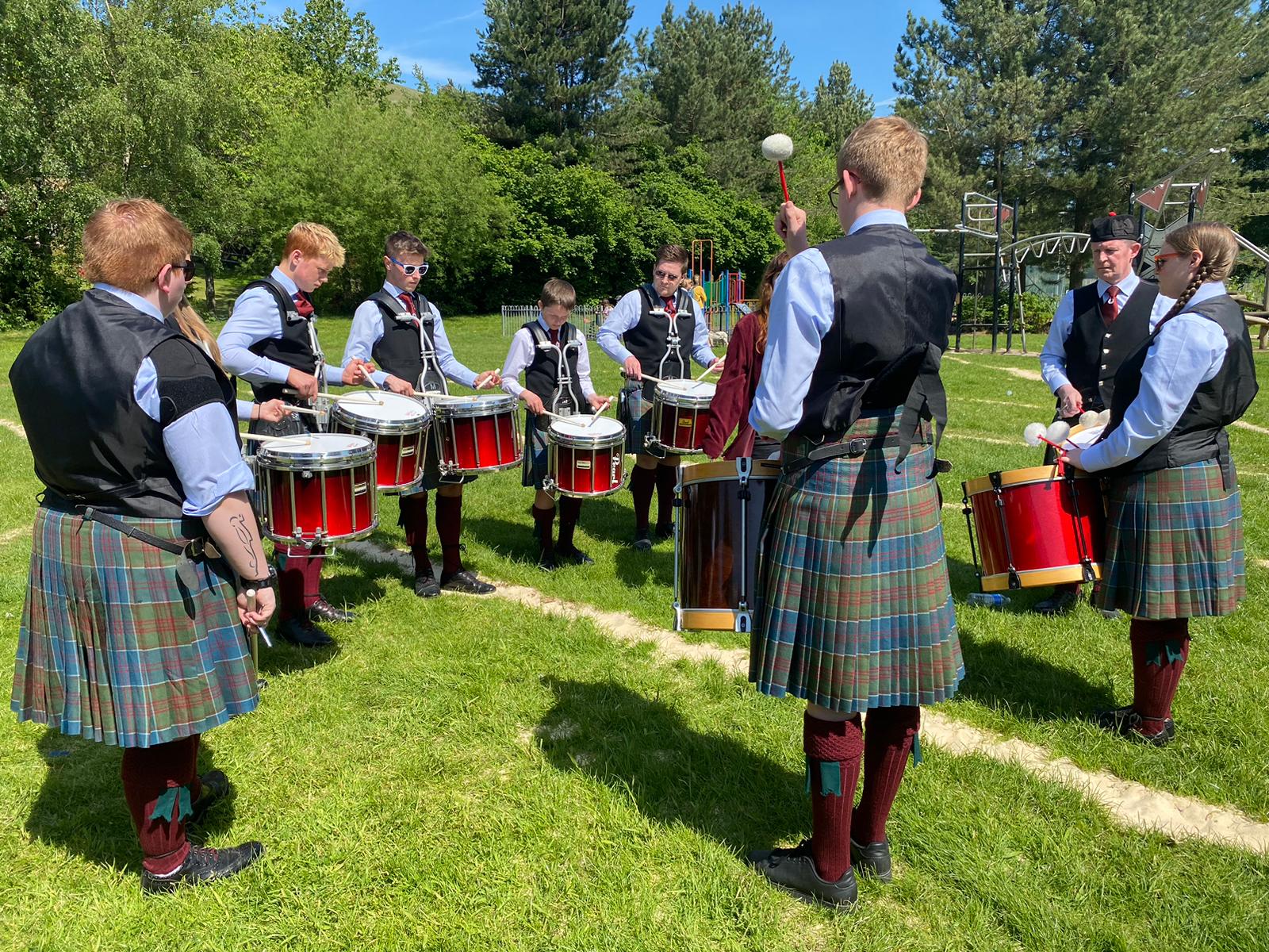 Stockbridge Pipe Band - Innerleithen - June 2023